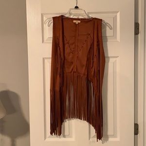 Fringe vest.
